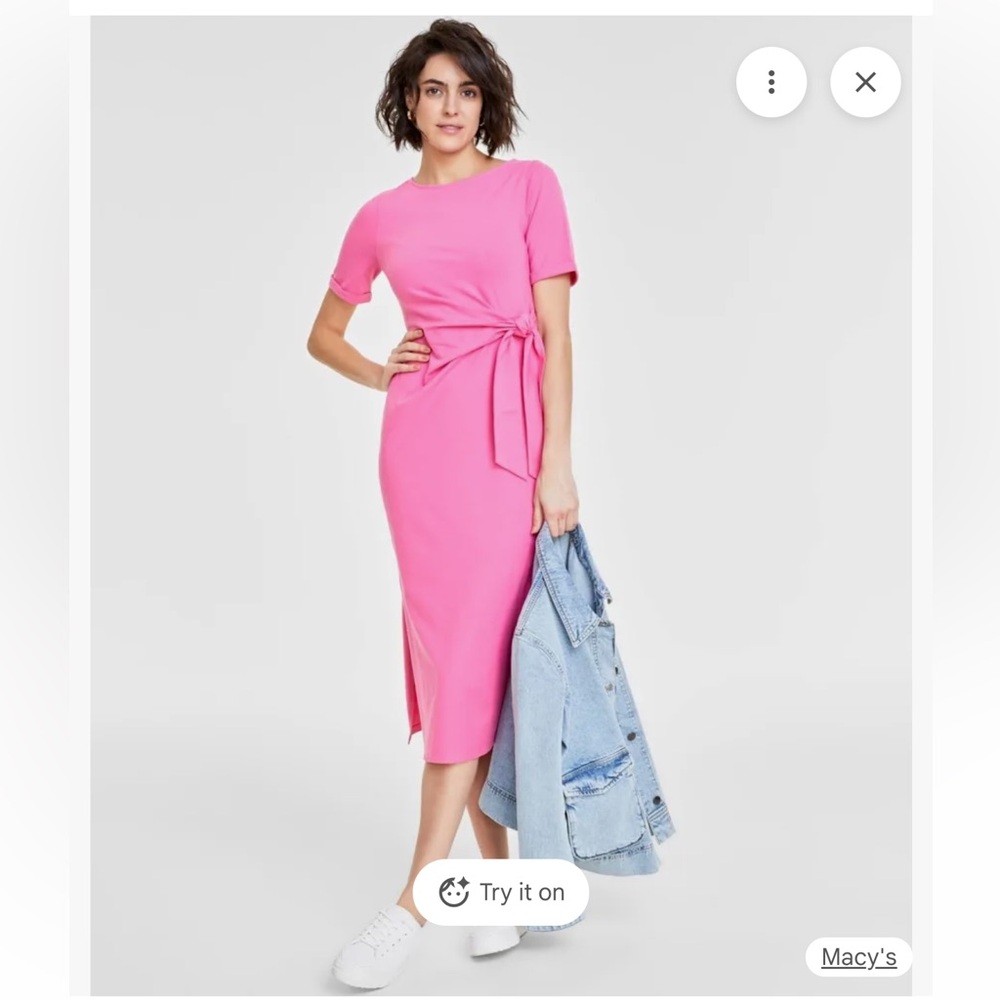 Pink Wrap Dress